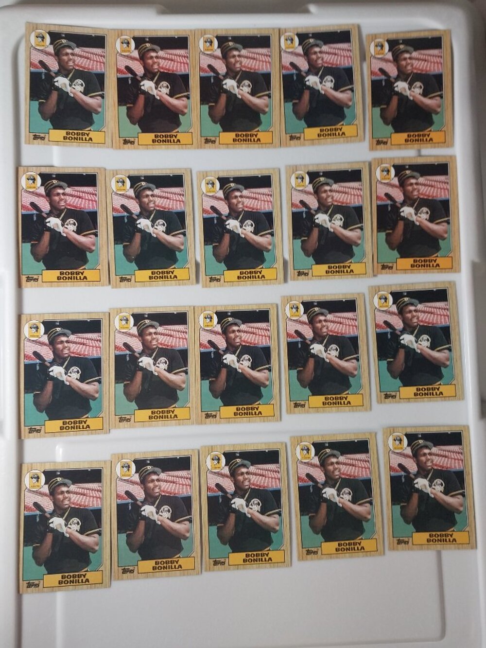 1987 Topps BOBBY BONILLA Rookie Cards Lot of 33